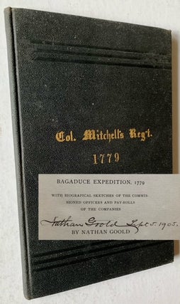 Item #20045 History of Colonel Jonathan Mitchell's Cumberland County Regiment of the Bagaduce...