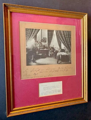 Item #20144 Original 1886 Photograph of Franz Liszt in His Study