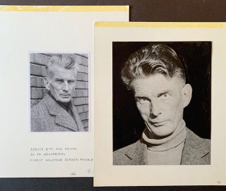 Item #20145 2 Samuel Beckett Mock-Up Photographs Created for Dustjackets
