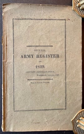 Item #20184 Official Army Register for 1829