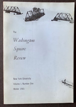 Item #20319 The Washington Square Review (Vol. I, No. I -- With a Martin Scorsese Contribution)....