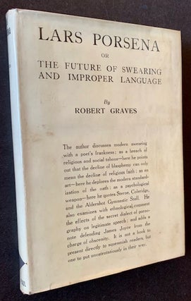 Item #20367 Lars Porsena or the Future of Swearing and Improper Language. Robert Graves