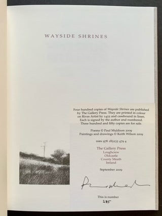 Item #20399 Wayside Shrines. Paul Muldoon