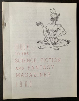 Item #20440 Index to the Science Fiction and Fantasy Magazines (1963