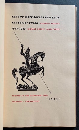 Two-Move Chess Problem in the Soviet Union (In Dustjacket. Richard Cheney and Albrecht Buschke.