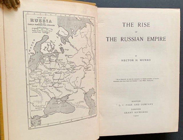 Item #20735 The Rise of the Russian Empire. Hector H. Munro, "Saki"