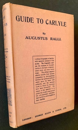 Item #20836 Guide to Carlyle (Vol. I -- In Dustjacket). Augustus Ralli