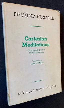 Item #20869 Cartesian Meditations: An Introduction to Phenomenology. Edmund Husserl