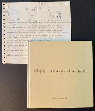 Item #20939 Lettre de Ginsberg a Gregory Corso (The Original Artwork) + the Catalogue "Objets...