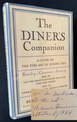 Item #20970 The Diner's Companion: A Guide to the Fine Art of Dining Out. Maurice Dreicer
