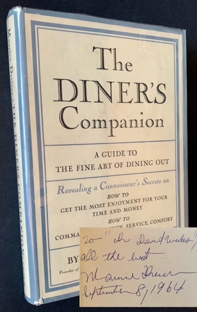 Item #20970 The Diner's Companion: A Guide to the Fine Art of Dining Out. Maurice Dreicer.