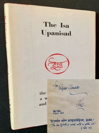 Item #21089 The Isa Upanisad. P. Lal