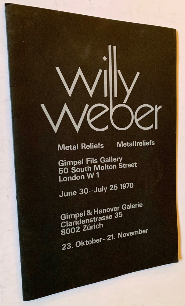 Item #21164 Willy Weber: Metal Reliefs