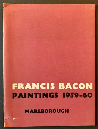 Item #21173 Francis Bacon: Paintings 1959-60