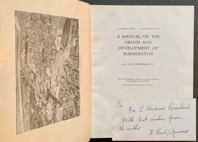 Item #21228 A Manual on the Origin and Development of Washington. H. Paul Caemmerer.