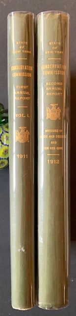 Item #21244 First and Second Annual Report of the Conservation Commissions: Divisions of Lands and Forests and Fish and Game (2 Vols.)