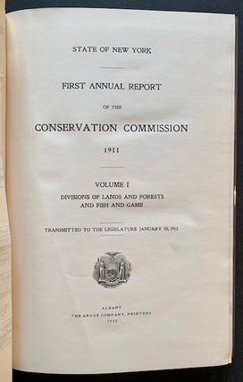 First and Second Annual Report of the Conservation Commissions: Divisions of Lands and Forests and Fish and Game (2 Vols.)