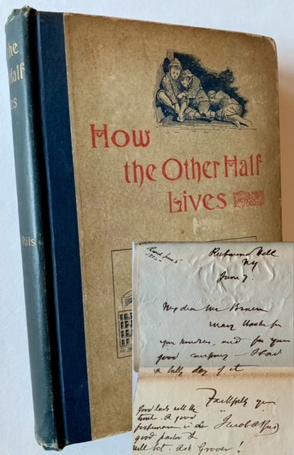 Item #21266 How the Other Half Lives (With a Tipped-In Jacob Riis Letter). Jacob A. Riis.