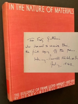 Item #21303 In the Nature of Materials: The Buildings of Frank Lloyd Wright 1887-1941....