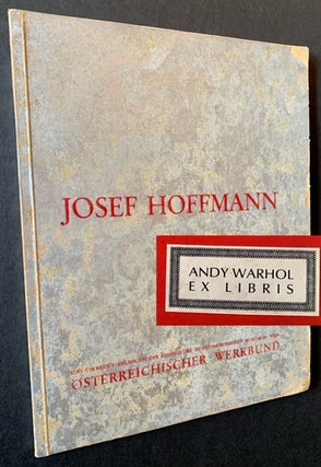 Item #21563 Josef Hoffmann Festschrift: Zum Sechzigsten Geburtstage ("For His 60th Birthday") --...