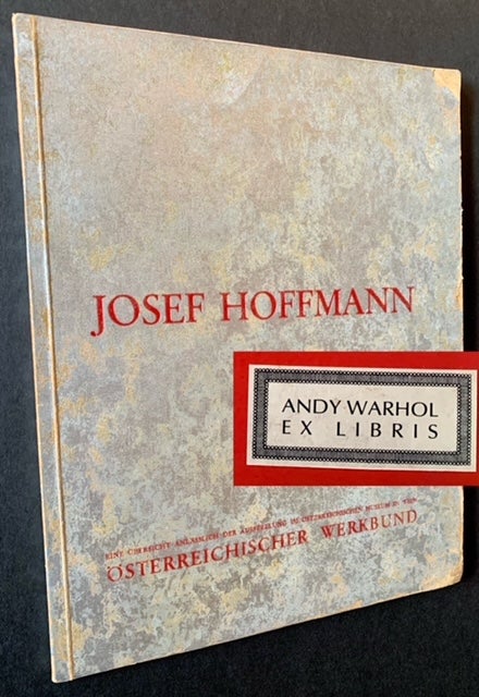 Item #21563 Josef Hoffmann Festschrift: Zum Sechzigsten Geburtstage ("For His 60th Birthday") -- 15. Dezember 1930 (Andy Warhol's Copy)
