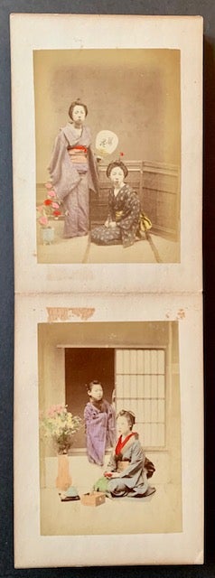 Item #21564 19th Century Japanese Hand-Colored Photo Album