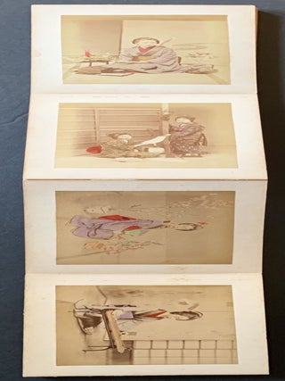 19th Century Japanese Hand-Colored Photo Album
