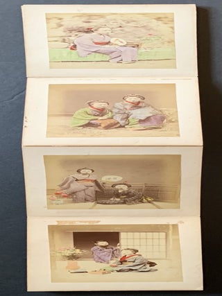 19th Century Japanese Hand-Colored Photo Album