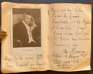 Item #21612 Album fur Bildnisse und Autographen Mai 1919-August 1920 ("Album of Portraits and...