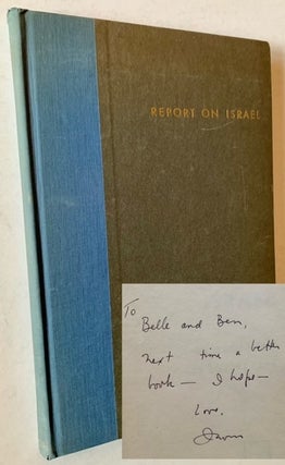Item #21623 Report on Israel. Irwin Shaw, Robert Capa