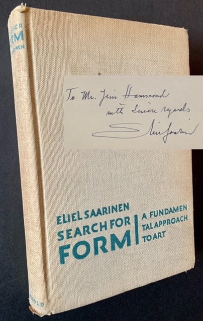 Item #21633 Search for Form: A Fundamental Approach to Art. Eliel Saarinen.