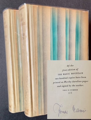 Item #21936 The Magic Mountain (The Signed/Limited and 1st American Edition, in 2 Volumes)....