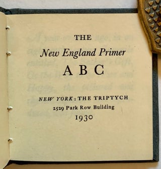 The New England Primer A B C