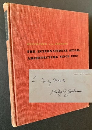 Item #21955 The International Style: Architecture Since 1922. Henry-Russell Hitchcock Jr., Philip...
