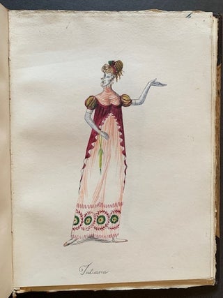 The Costume Designs and Two Sets for Eugen Onegin: A Lyric Opera in Three Acts by Peter Tchaikowski -- Libretto by Alexander Puschkin