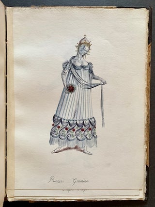 The Costume Designs and Two Sets for Eugen Onegin: A Lyric Opera in Three Acts by Peter Tchaikowski -- Libretto by Alexander Puschkin