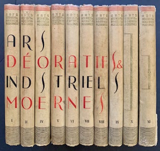 Item #21970 Encyclopedie des Arts Decoratifs et Industriels Modernes au XX Siecle (10 of 12 Volumes