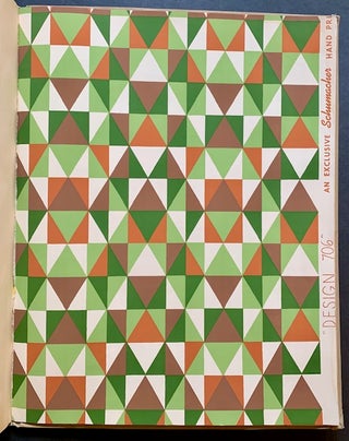 Item #21995 Schumacher's Taliesin Line of Decorative Wallpapers. Frank Lloyd Wright