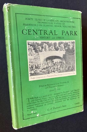Item #22137 Frederick Law Olmsted -- Landscape Architect 1822-1903: Central Parl as a Work of Art...