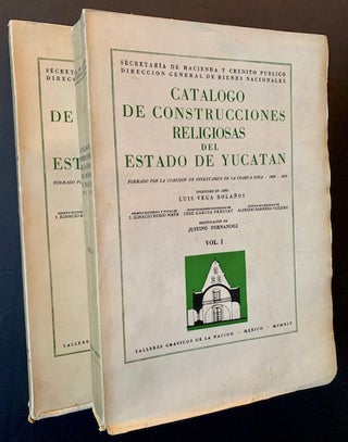 Item #22173 Catalogo de Construcciones Religiosas del Estato de Yucatan (Complete in 2 Vols.)....