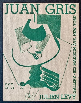 Item #22635 Juan Gris (The 1935 Announcement Card