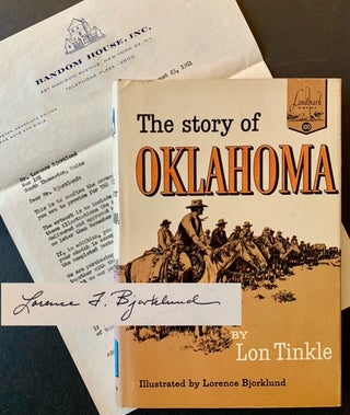 Item #22867 The Story of Oklahoma (With Publisher's Ephmera). Lon Tinkle
