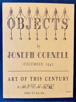 Joseph Cornell: Objects / Marcel Duchamp: Box-Valise / Laurence Vail: Bottles