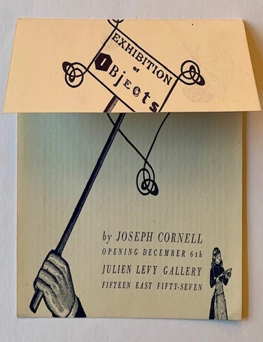 Item #22930 Exhibition of Objects ("Bilboquet"). Joseph Cornell.
