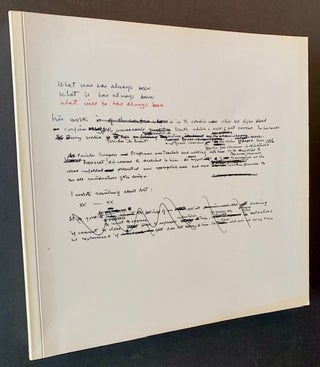 Item #22965 What Will Be Has Always Been: The Words of Louis I. Kahn. Richard Saul Wurman