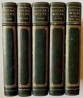 Item #22980 Essays--Novels & Fairy Tales--Poems--Prose--Plays (5 Volumes). Oscar Wilde