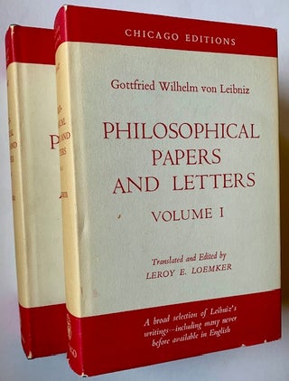 Item #22993 Philosophical Papers and Letters (2 Vols.). Gottfried Wilhelm von Leibniz