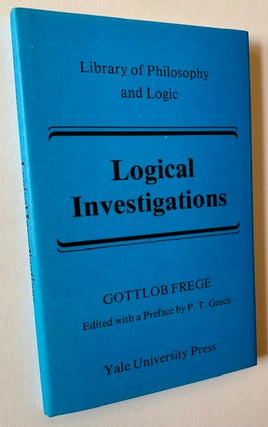 Item #23000 Logical Investigations. Gottlob Frege