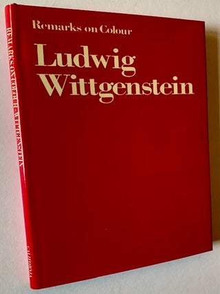 Item #23002 Remarks on Colour. Ludwig Wittgenstein
