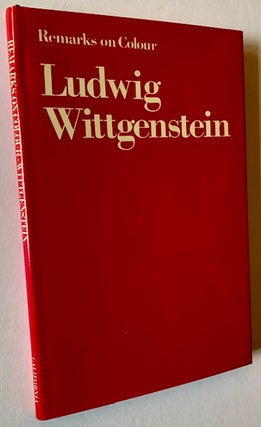 Item #23002 Renarks on Colour. Ludwig Wittgenstein